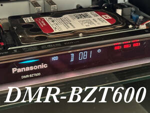 【HDD:500GB⇒4TB換装】★ Panasonic DMR-BZT600 3番組同時録画★《新品リモコン付き》★