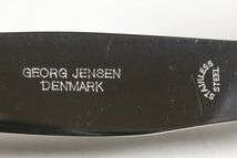 【LIG】デンマーク名門 GEORG JENSEN ジョージ ジェンセン 銀製カトラリー 全32点 総重量1931g ナイフ フォーク スプーン ほか [.QQ]23.10_画像8