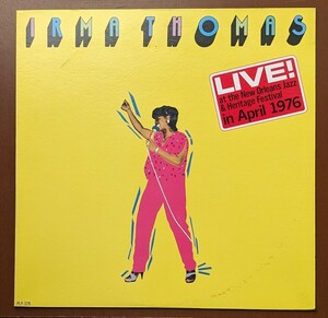 ソウル/Ｒ&Ｂ/ライブ好盤 IRMA THOMAS / LIVE AT THE NEW ORLEANS JAZZ & HERITAGE FESTIVAL 国内盤中古レコード