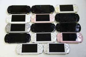 SONY PSP本体 PSP-3000/2000/1000 まとめて14個セット 送料無料 動作未確認のためジャンク品扱い