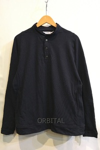 二子玉)nonnative ノンネイティブ DWELLER HENLEY NECK L/S COTTON SWEAT OVERDYED ヘンリーネックカットソー 1 NN-C3904