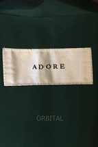 二子玉)ADORE アドーア 22AW バックサテンクレープジレ テーラード ダブル ロング 定価50,600円 531-2250712 レディース 38 美品_画像7