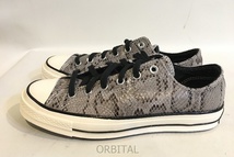 二子玉)コンバース CONVERSE 未使用 チャックテイラー 170104C 三ツ星 CT70 NEW SNAKE SKIN LEATEHR スネーク メンズ 26.5_画像4