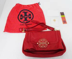 TORY BURCH トリーバーチ Amanda Crossbody Messenger アマンダ クロスボディ メッセンジャー ショルダーバッグ 赤