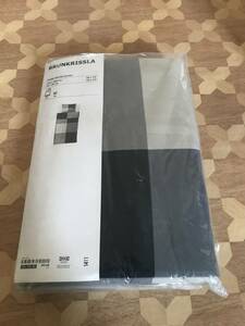 未開封品 IKEA　BRUNKRISSLA　ブルーンクリスラ　掛け布団カバー＆枕カバー　ブラック 2311m54