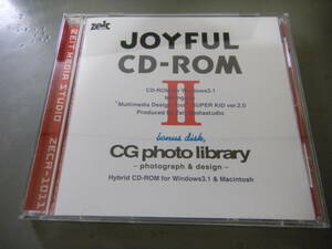 Windows　JOYFUL CD-ROMⅡ　CG PHOTO LIBRARY photograph&design　Hybrid CD-ROM for Windows3.1&Macintosh