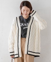 アーバンリサーチ サニーレーベル URBAN RESEARCH Sonny Label ケーブルチルデンニットカーディガン_画像6