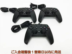 【1円】PS3/PC 社外製 コントローラー USB 3個セット ゲーム機周辺機器 まとめ売り 未検品 ジャンク F09-519tm/F3