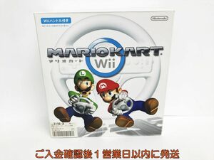 【1円】任天堂 ニンテンドー 純正 Wii ソフト MARIOKART マリオカート Wiiハンドル付き ゲームソフト L05-167ek/F3