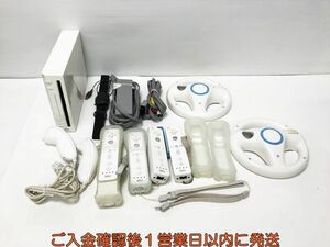 【1円】任天堂 Wii 周辺機器 ハンドル ヌンチャク リモコン等 ゲーム機本体 まとめ売り セット 未検品 ジャンク F04-003yk/G4