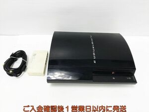 【1円】PS3 本体 セット 20GB ブラック SONY PlayStation3 CECHB00 HDD・ラック欠品 未検品ジャンク H06-130yk/G4