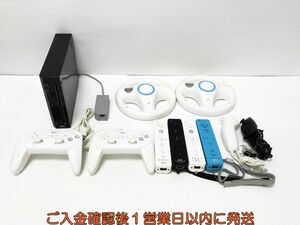 【1円】任天堂 Wii 周辺機器 ハンドル ヌンチャク リモコン等 ゲーム機本体 まとめ売り セット 未検品 ジャンク F04-006yk/G4