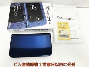【1円】Newニンテンドー3DSLL 本体 メタリックブルー 箱あり 任天堂 RED-001 動作確認済 3DS LL K01-057ka/F3