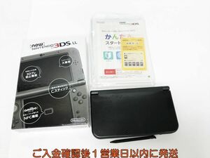 【1円】Newニンテンドー3DSLL 本体 メタリックブラック 任天堂 RED-001 未検品ジャンク 3DS LL L05-188yk/F3