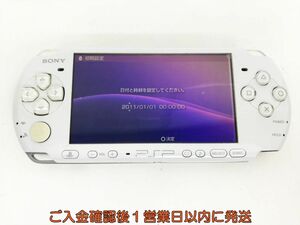【1円】SONY PlayStation Portable PSP-3000 本体 ホワイト 未検品ジャンク バッテリーなし K05-260ka/F3
