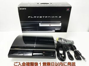 【1円】PS3 本体 セット CECHA00 ブラック 60GB ゲーム機本体 SONY HDD・ラック欠品 未検品 ジャンク M05-604yk/G4