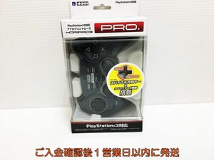 【1円】未使用品 PS3 ホリパッド3 PRO. ワイヤードコントローラー ブラック ゲーム機周辺機器 G10-040ym/F3