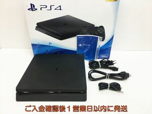 【1円】PS4 本体/箱 セット CUH-2200A ブラック 500GB ゲーム機本体 SONY 初期化/動作確認済み J07-637ym/G4