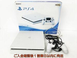 【1円】PS4 本体 セット 500GB ホワイト SONY PlayStation4 CUH-2200A 初期化済 未検品ジャンク FW7.00 DC04-038jy/G4