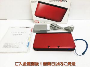 【1円】任天堂 ニンテンドー3DSLL 本体/箱 セット SPR-001 レッド/ブラック ゲーム機本体 初期化/動作確認済み J07-655ym/F3