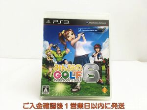 【1円】PS3 みんなのGOLF 6 プレステ3 ゲームソフト 1A0322-104sy/G1