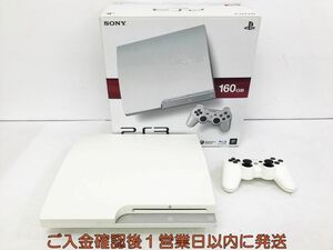 【1円】PS3 本体 セット 160GB ホワイト SONY PlayStation3 CECH-3000A 未検品ジャンク プレステ3 K05-323kk/G4