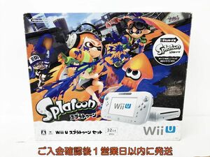 【1円】任天堂 WiiU 本体 スプラトゥーンセット 32GB ホワイト ニンテンドーWii U 初期化済 未検品ジャンク DC06-883jy/G4