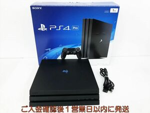 【1円】PS4Pro 本体/箱 セット 1TB ブラック SONY PlayStation4 CUH-7000B 初期化/動作確認済 一部カバーなし M05-643kk/G4