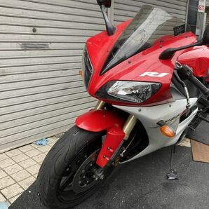 ヤマハ YZF-R1 逆車 RN09 インジェクション エンジン実動 書付 陸送OKバックステップ 走行距離22106km ジェネレーターレギュレーター新品の画像3