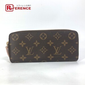 LOUIS VUITTON ルイヴィトン M61298 ポルトフォイユ・クレマンス ラウンドファスナー モノグラム 長財布 ローズバレリーヌ ピンク【中古】