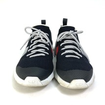 DIOR HOMME ディオール・オム ニット 靴 メッシュ ロゴ スニーカー ニット ブラック メンズ【中古】_画像2