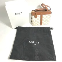 美品 CELINE セリーヌ 191992BZJ ティーン カバ ドゥ フランス ポシェット カバン 斜め掛け ショルダーバッグ ホワイト【中古】_画像7