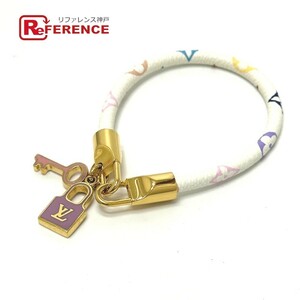 LOUIS VUITTON Louis Vuitton M6604F brass re* rack ito monogram multi bracele white lady's [ used ]