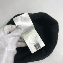 MONCLER モンクレール ロゴ ビーニー 帽子 ニット帽 ニットキャップ ニット帽 ブラック レディース【中古】_画像6