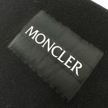 MONCLER モンクレール SCIARPA ロゴ マフラー ブラック レディース【中古】_画像9