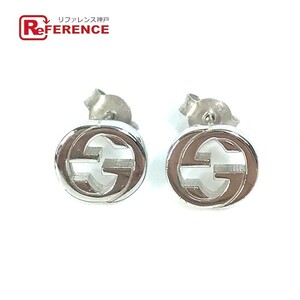 GUCCI Gucci Inter locking G аксессуары Logo серьги серебряный женский [ б/у ]