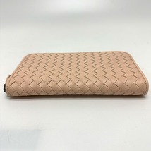 美品 BOTTEGA VENETA ボッテガヴェネタ ラウンドファスナー イントレチャート 長財布 ピンク メンズ【中古】_画像3