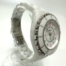 美品 CHANEL シャネル Ｈ4863 J12 ピンクライト 1200本限定 クォーツ 腕時計 ホワイト レディース【中古】_画像4