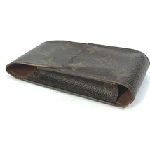 LOUIS VUITTON ルイヴィトン M63024 エテュイ・シガレット タバコケース ポーチ モノグラム シガレットケース ブラウン レディース【中古】_画像3