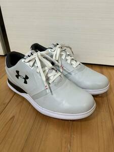 1ラウンド使用 26㎝ UNDER ARMOUR GOLF アンダーアーマー ゴルフ シューズ　ゴアテックス　アシックス　アディダス スピース　スパイクレス