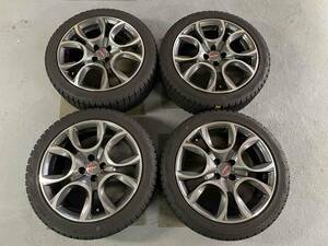 アルファロメオ ミト クアドリフォリオ 17インチアルミホイール オフセット39/PCD98 スタッドレス215/45R17 中古4本セット