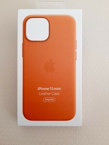 Apple純正 iPhone 13 mini レザーケース　ブラウン