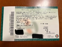 ★★★　Motley Crue　モトリークルー　日本公演　11/3　Kアリーナ横浜　VIPチケット特典　VIPラミネートパス＆ストラップ　★★★_画像4