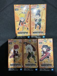 バンプレスト NARUTO NARUTOP99 ワールドコレクタブルフィギュアvol.1 全5種セット ナルト、シカマル、我愛羅、自来也、千手柱間 ワーコレ