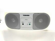 動作品　東芝　TOSHIBA CDラジオ AM FM ホワイト TY-C12　CDラジカセ 類似品多数出品中 同梱可能_画像2