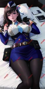 【1円スタート】プレイマット美少女 コスプレ 女子学生 ビキニ 巨乳　同人　マリアン マウスパッド プレイマット　 ZD 142