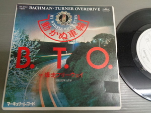 B.T.O./BACHMAN. TURNER.OVERDRIVE/動かぬ車輪MY WHEELS WON'T TURN★シングル