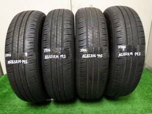 2706【中古タイヤ】ダンロップ エナセーブEC300＋ 165/65R14 4本　引き取り 取り付け可　　茨城持ち込みタイヤ交換可 ルーミー　トール