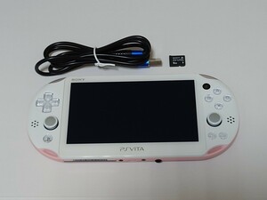 PS Vita PCH-2000 本体 ピンク メモリーカード USB充電器 ときめきメモリアル Girls Side Premium 3rd Story