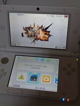 3DS LL 本体 ピンク 充電器 タッチペン SDカード モンスターハンター4G_画像3